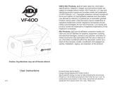 ADJ VF400 User Instructions