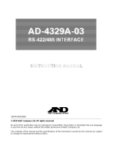 AND AD-4329A-03 User manual