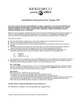 Amiga KICK3TART 3.1 Installation Instructions Manual