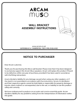 Arcam MUSO WALL BRACKET Assembly Instructions