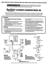 Aprilaire 400 User manual