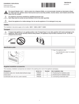 V-ZUG 12013 Installation guide