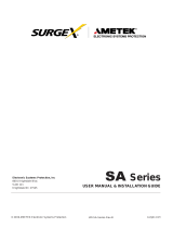 Ametek Surgex SA Series User Manual & Installation Manual