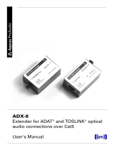 Appsys ProAudio ADX-8 User manual