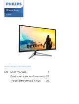 Philips 326M6 Momentum 32 Inch UHD TV User manual