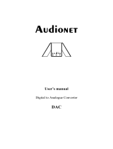 Audionet DAC User manual