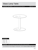 Argos HomeMatrix Round Glass Lamp Table