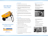 Andrews Dehumidification HD 500 DV Operating Instructions  & Safety Manual