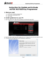 Autek Ikey 820 Operating instructions