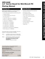 Advantech CPC-2420 Startup Manual