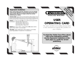 Atdec Visidec Focus Micro User Operating Card