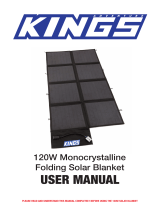 Adventure Kings 120W Folding Solar Blanket User manual