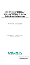 Moxa ICS-G7826A Series Quick setup guide