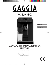 Gaggia MAGENTA PRESTIGE Owner's manual