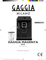 Gaggia MAGENTA MILK Owner's manual