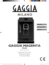 Gaggia MAGENTA PLUS Owner's manual