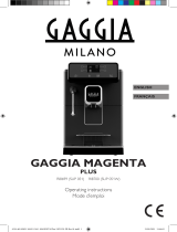 Gaggia MAGENTA PLUS Owner's manual