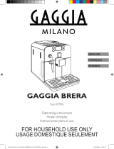 Gaggia Brera Owner's manual