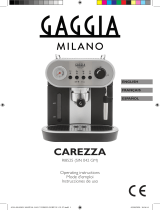 Gaggia Carezza Deluxe Owner's manual