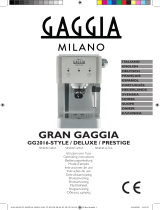 Gaggia Gran Gaggia Prestige Owner's manual