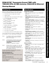 Advantech PCM-9370F Startup Manual