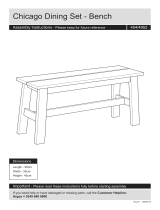 ArgosChicago Dining Set Bench