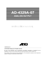 A&D AD-4329A-07 User manual
