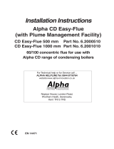 Alpha CD Easy-Flue Series Installation Instructions Manual