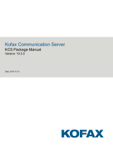 Kofax Communication Server 10.3.0 Owner's manual