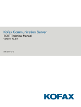 Kofax Communication Server 10.3.0 Technical Manual