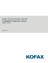 Kofax Communication Server 10.3.0 Owner's manual