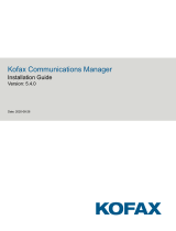 Kofax Communications Manager 5.4.0 Installation guide