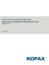 Kofax Communications Manager 5.4.0 Quick start guide