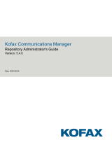 Kofax Communications Manager 5.4.0 Operating instructions