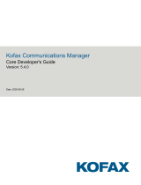 Kofax Communications Manager 5.4.0 User guide