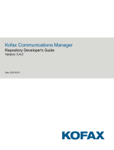 Kofax Communications Manager 5.4.0 User guide