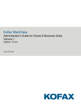 Kofax MarkView 10.2.0 Operating instructions