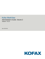 Kofax MarkView 10.2.0 Operating instructions