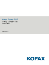 Kofax Power PDF 4.0.0 Quick start guide