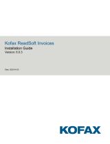 Kofax ReadSoft Invoices 6.0.3 Installation guide