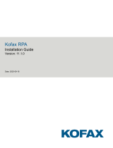 Kofax RPA 11.1.0 Installation guide