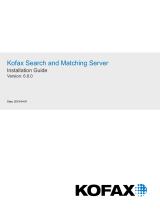 Kofax Search and Matching Server 6.8.0 Installation guide