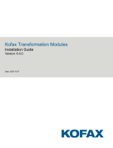 Kofax Transformation 6.4.0 Installation guide
