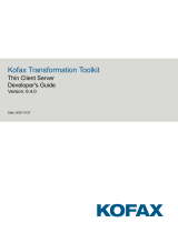Kofax Transformation Toolkit 6.4.0 Developer's Guide