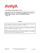 Avaya one-X 9600 Series Application notes