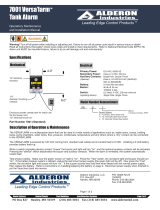 Alderon Industries 7001 Versa’larm Operation, Maintenance And Installation Manual