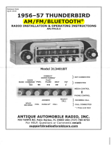 Antique Automobile Radio 313401BT Installation & Operating Instructions