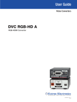 Extron DVC RGB-HD A User manual