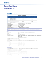 Extron 12G HD-SDI 101 Specification