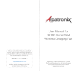 Apatronix CX102 User manual
